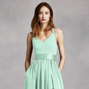 EUC White by Vera Wang, Mint Bridesmaid Dress, Size 4